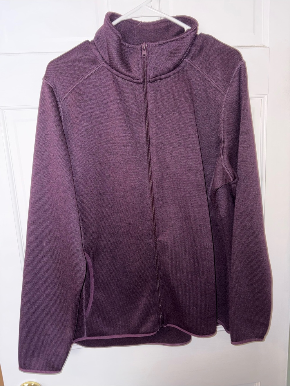 Eddie Bauer Full-Zip Fleece Jacket - Plum